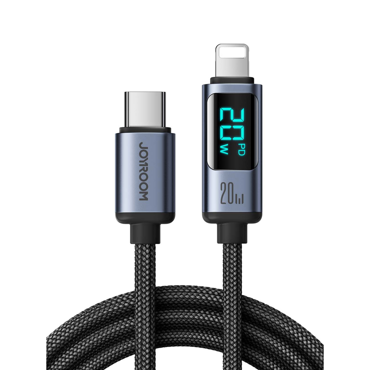 Fashion Digital Display Type C To USB Type C Cable 1.2M 100W Data Cord Quick Charge High Speed Fast Charge Cable