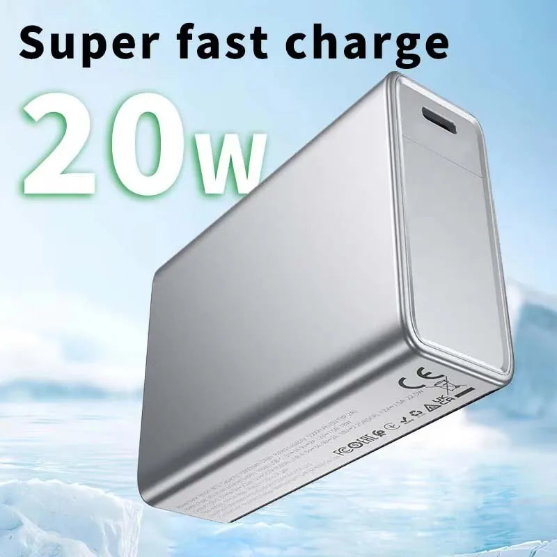 Batterie externe à Charge Super rapide 22.5W, 80000mAh, grande capacité PD20w, Charge rapide bidirectionnelle Qc3.0, alimentation Mobile pour Xiaomi iPhone